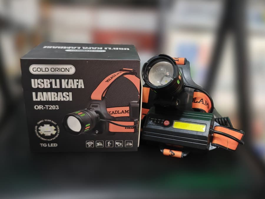 Gold Orion OR-T203 USB'li Kafa Lambası — 2