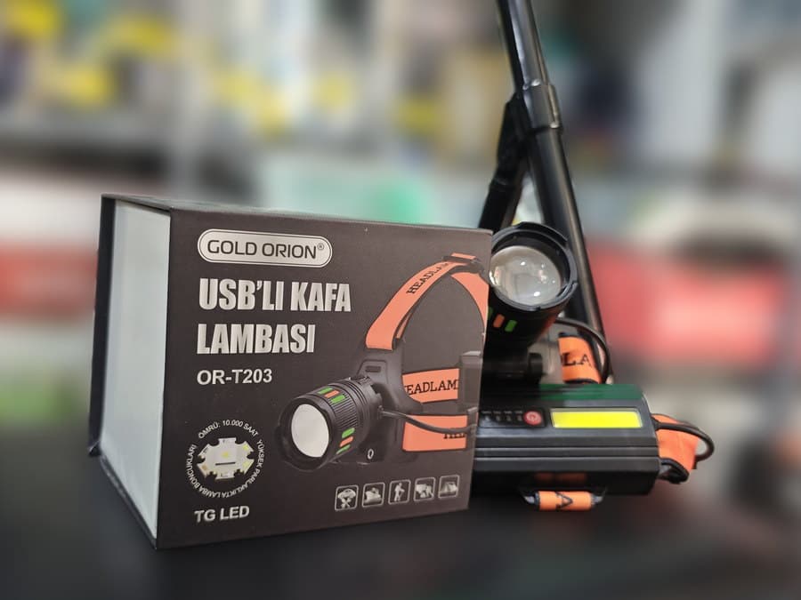 Gold Orion OR-T203 USB'li Kafa Lambası — 3