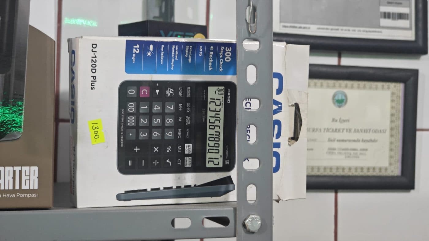 Casio DJ-120D Plus Hesap Makinesi — ürün görünümü