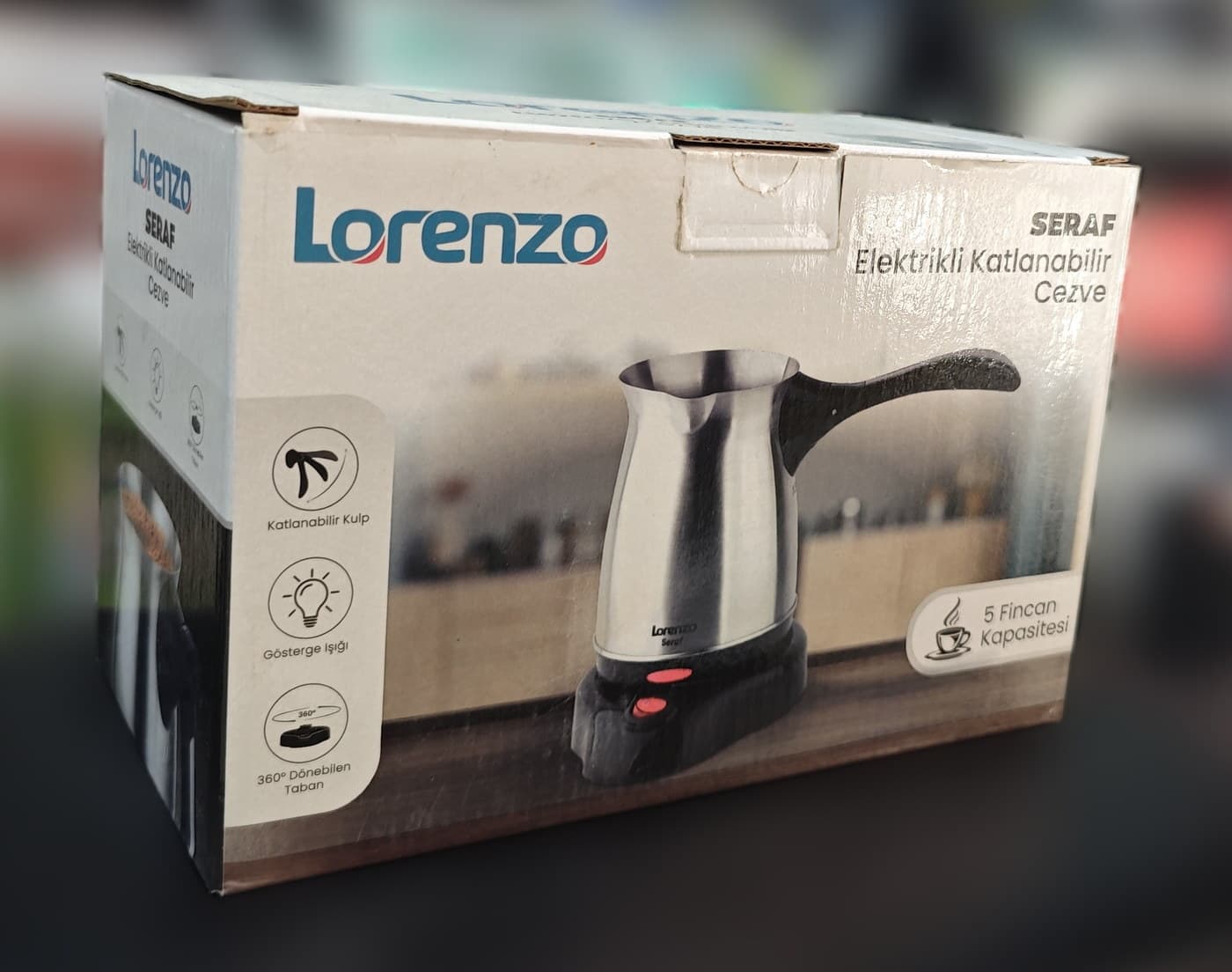 Lorenzo Seraf Elektrikli Katlanabilir Cezve — i̇kinci açı