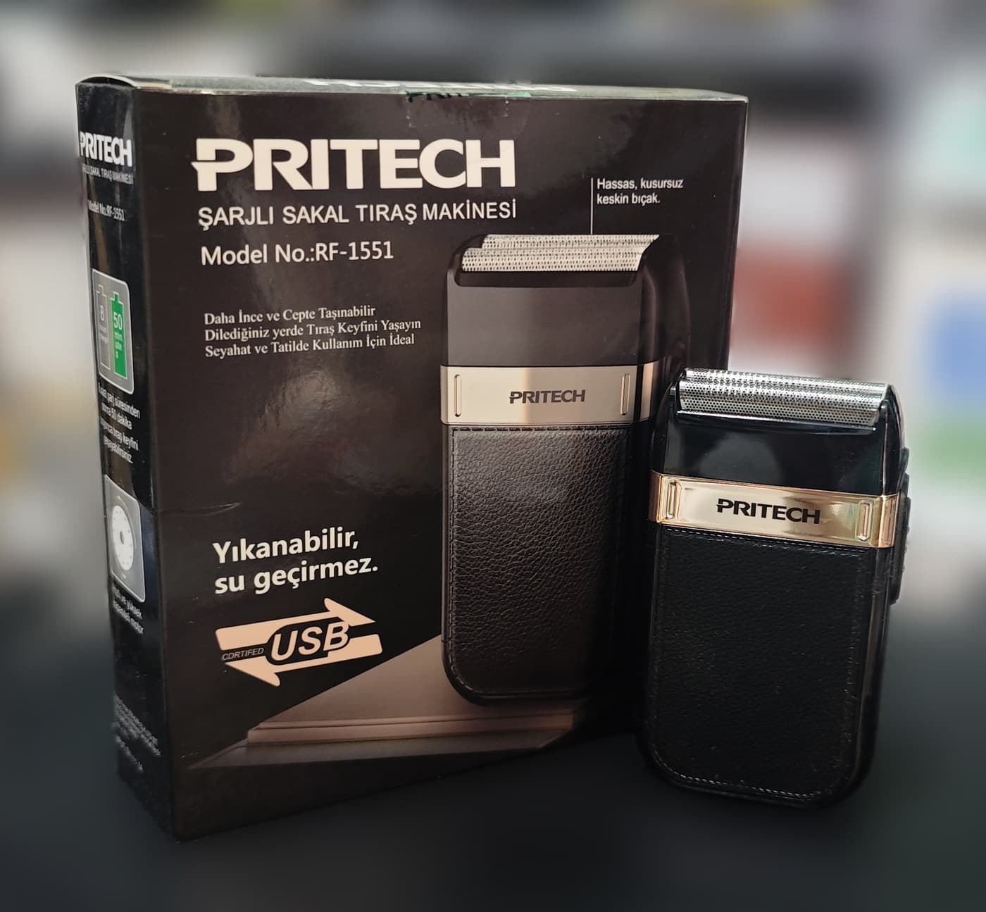PRITECH RF-1551 Şarjlı Sakal Traş Makinesi — ürün görünümü