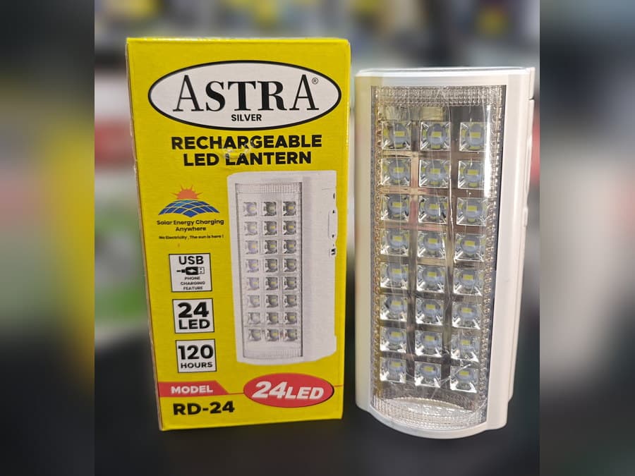 ASTRA Silver RD-24 Şarjlı LED Lamba