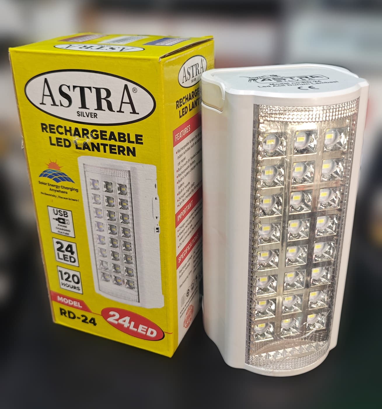 ASTRA Silver RD-24 Şarjlı LED Lamba — i̇kinci açı