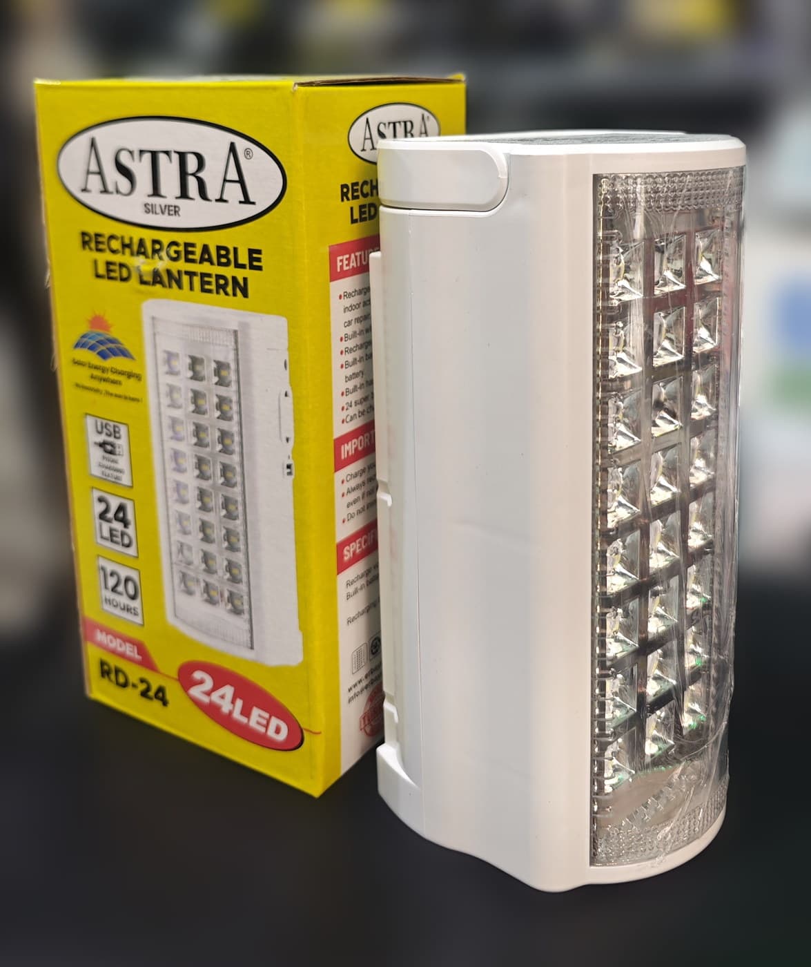 ASTRA Silver RD-24 Şarjlı LED Lamba — dördüncü açı