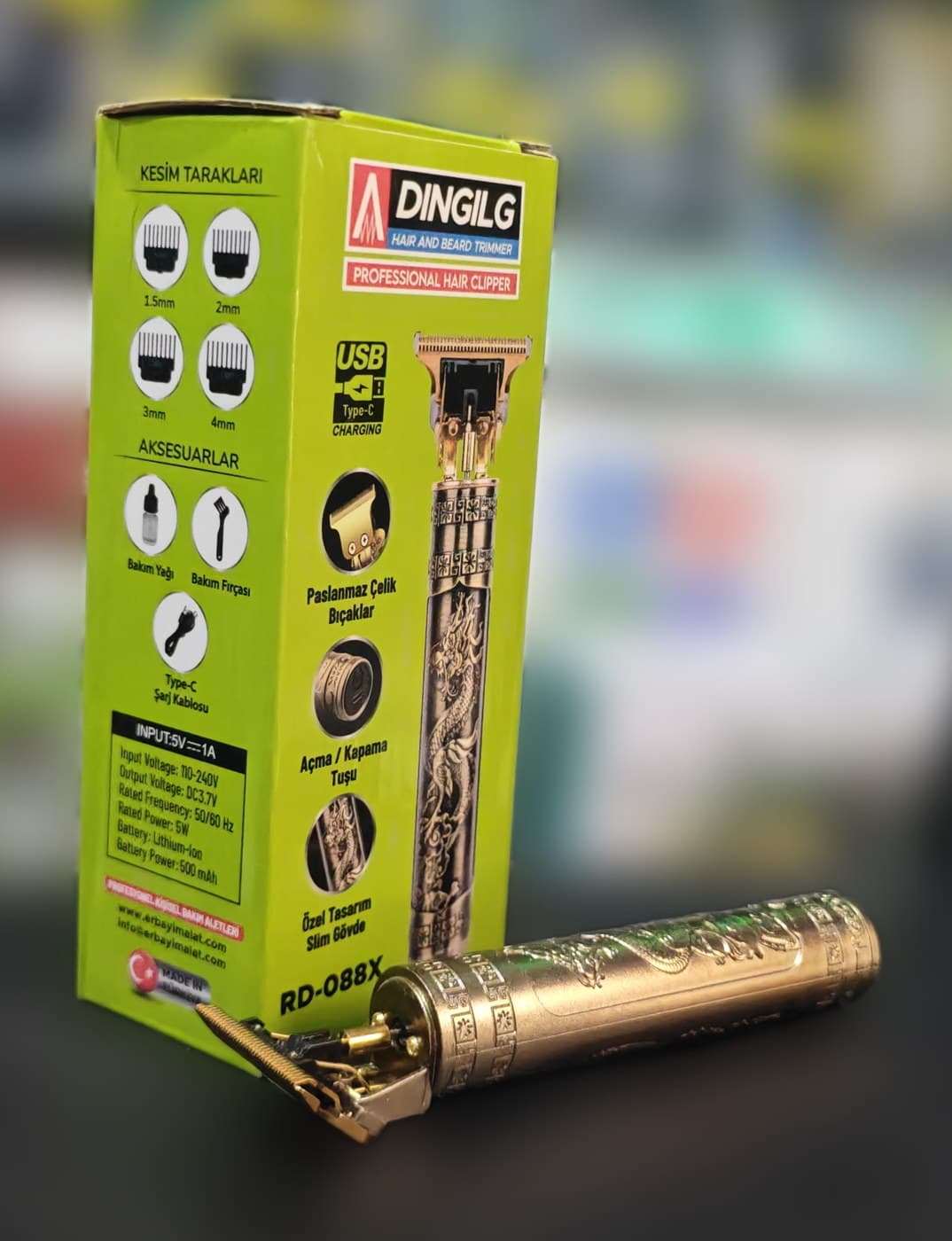 DINGILG RD-088X Profesyonel Traş Makinesi — üçüncü açı