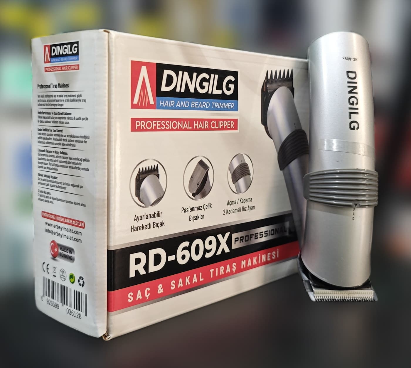 DINGILG RD-609X Profesyonel Traş Makinesi — i̇kinci açı