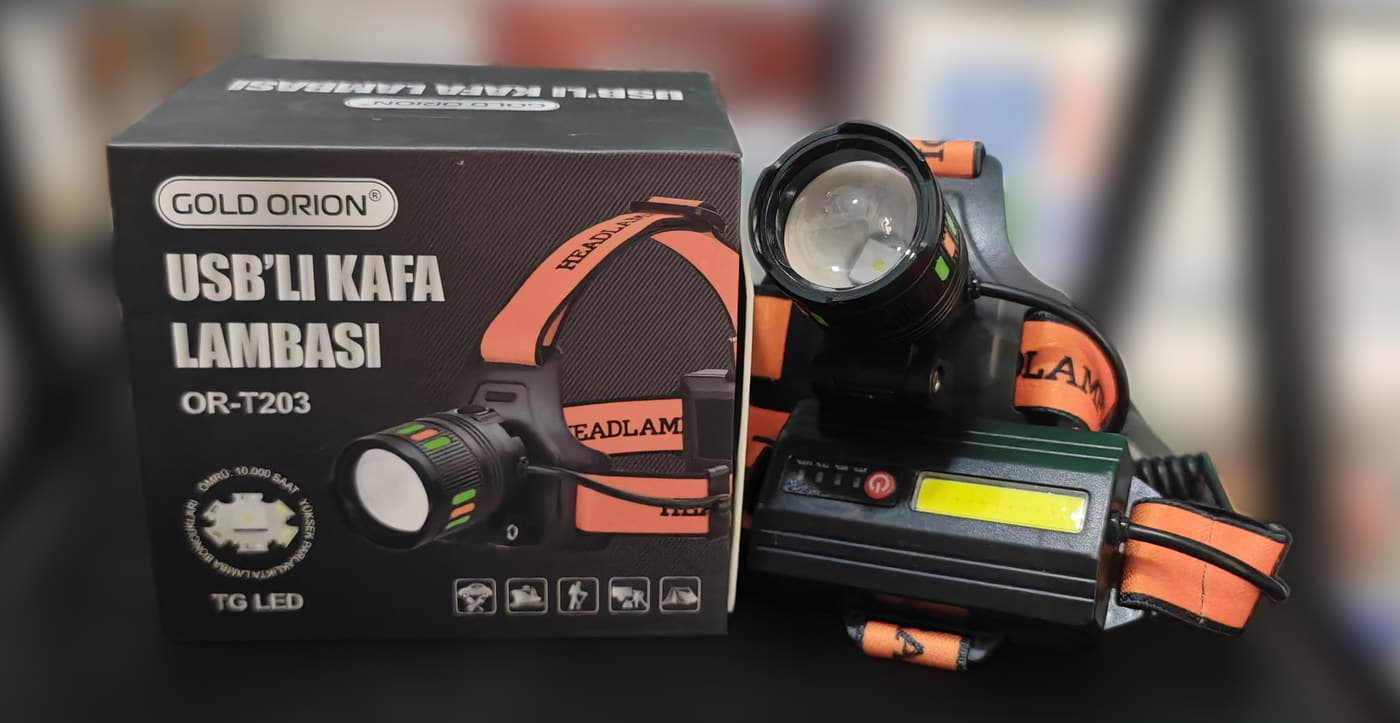Gold Orion OR-T203 USB'li Kafa Lambası — i̇kinci açı