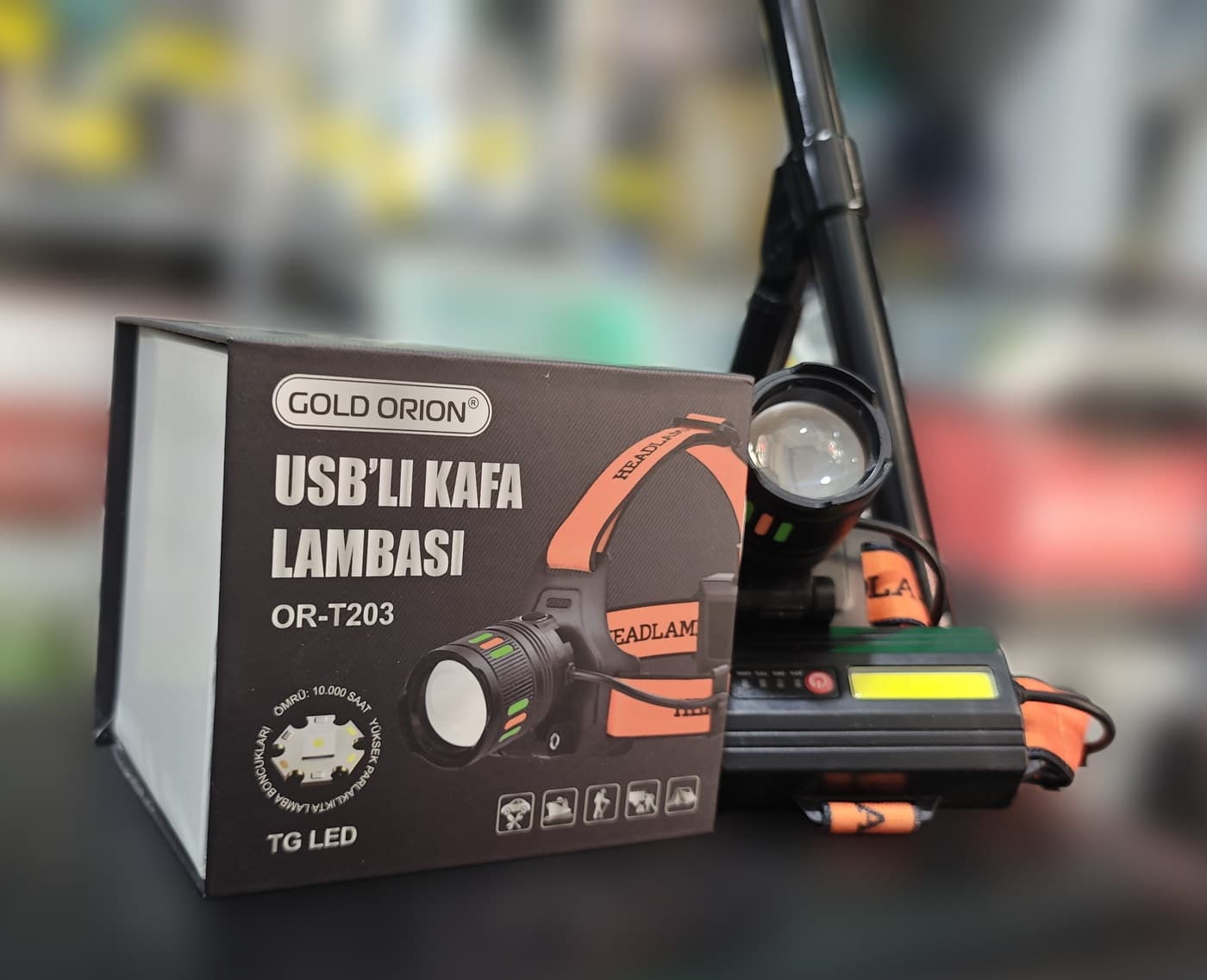 Gold Orion OR-T203 USB'li Kafa Lambası — üçüncü açı