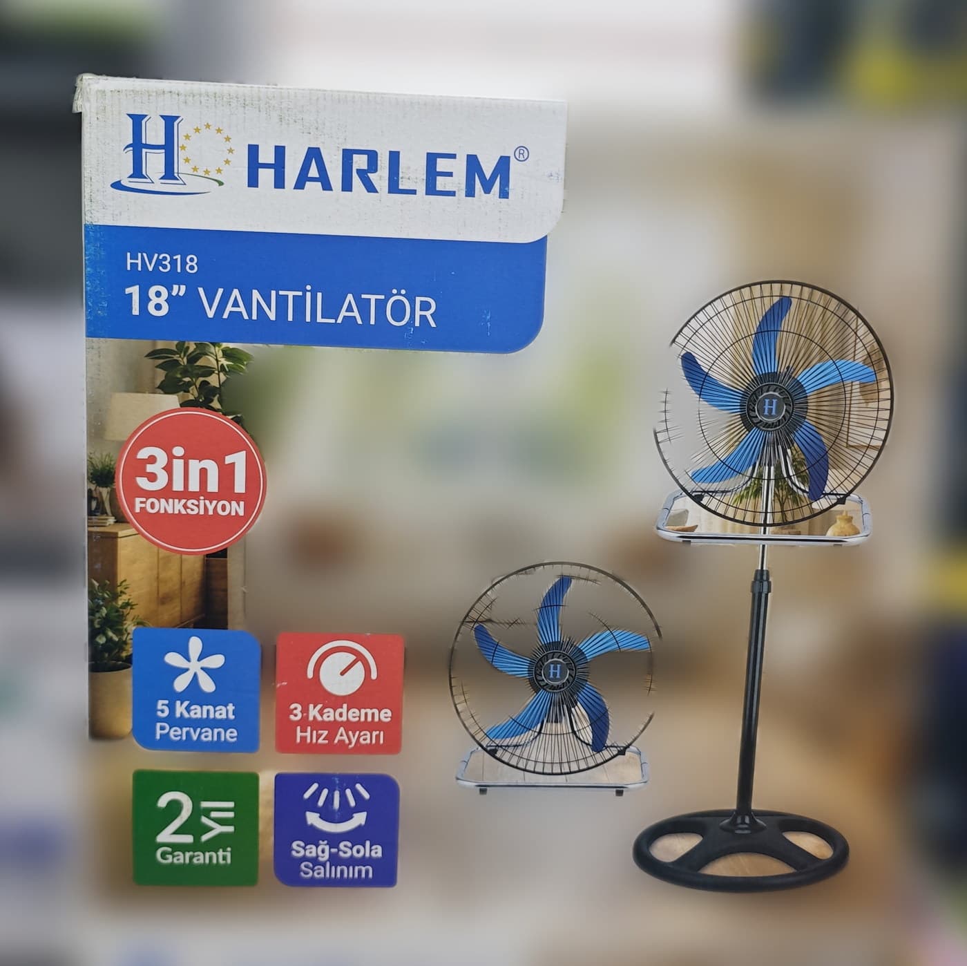 Harlem HV318 18" Sanayi Tipi Vantilatör — i̇kinci açı