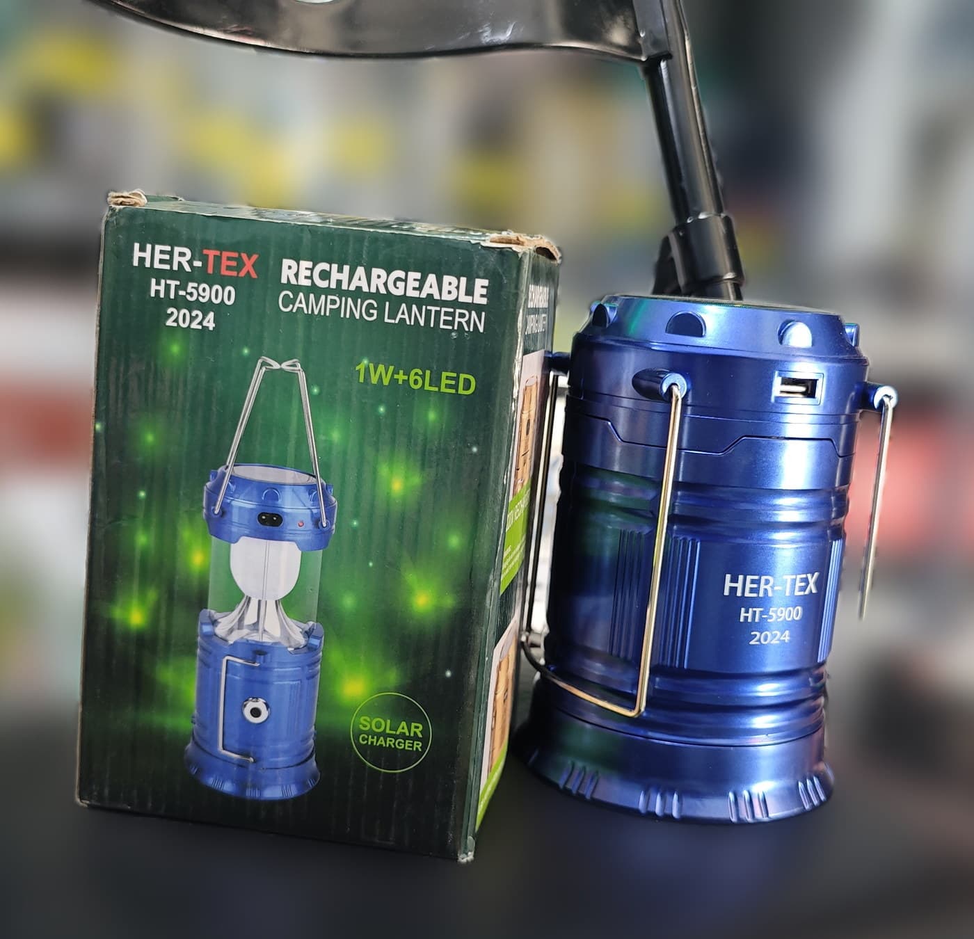 Her-Tex HT-5900 Şarjlı Kamp Lambası — dördüncü açı