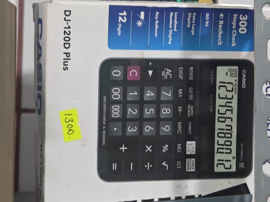 Casio DJ-120D Plus Hesap Makinesi