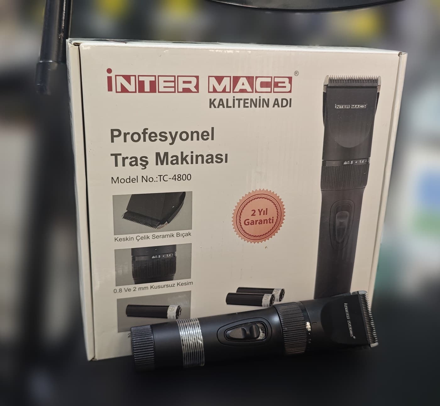 İnter Mac3 TC-4800 Profesyonel Traş Makinesi — üçüncü açı