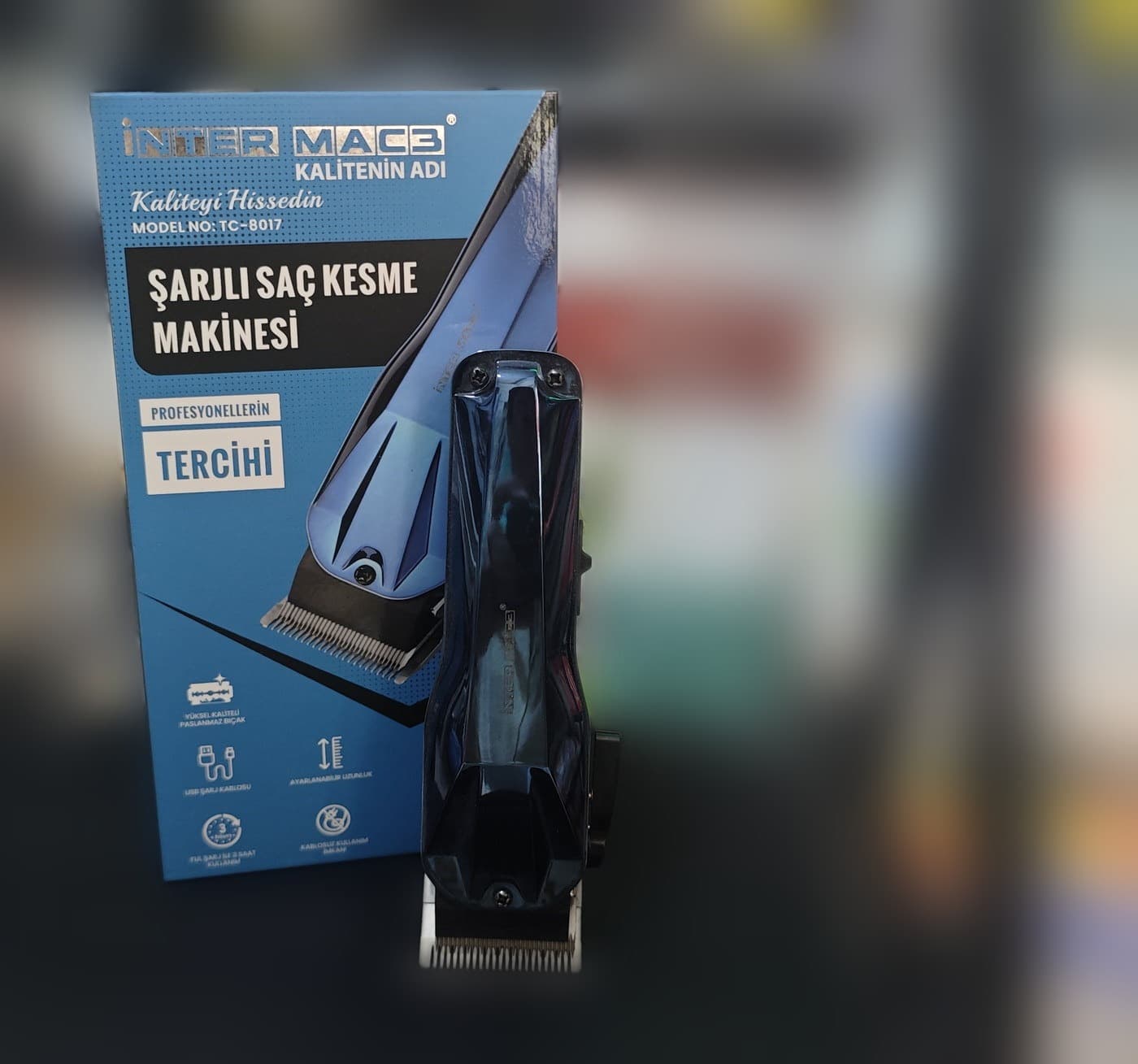 İnter Mac3 TC-8017 Şarjlı Saç Kesme Makinesi — dördüncü açı