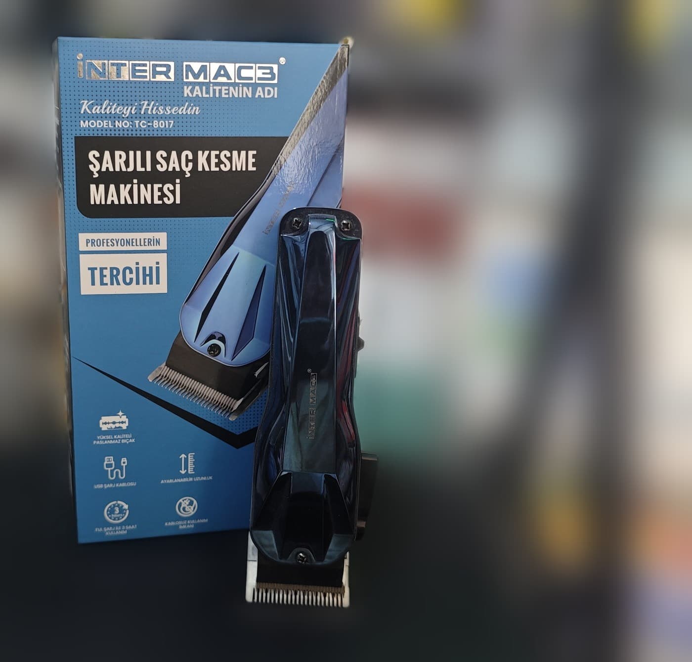 İnter Mac3 TC-8017 Şarjlı Saç Kesme Makinesi — altıncı açı