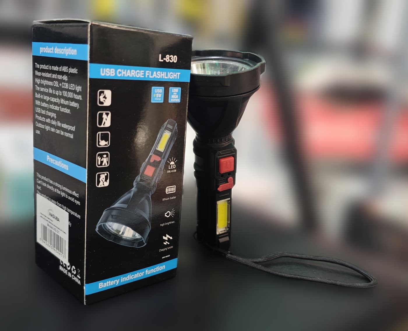 L-830 USB Şarjlı El Feneri — ürün görünümü