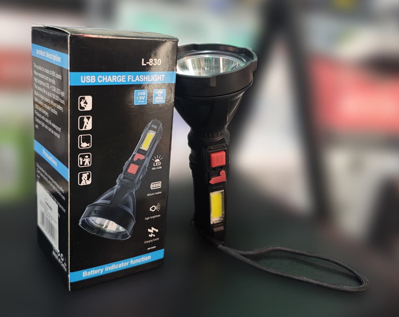 L-830 USB Şarjlı El Feneri — i̇kinci açı