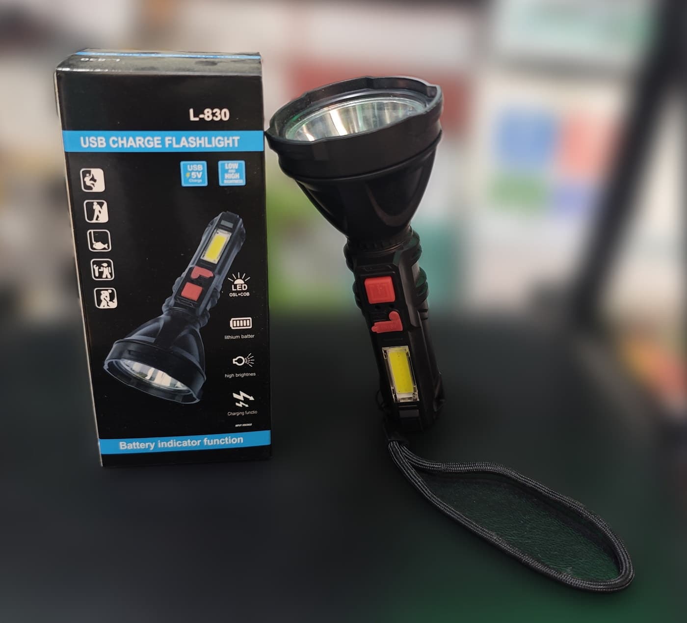 L-830 USB Şarjlı El Feneri — beşinci açı