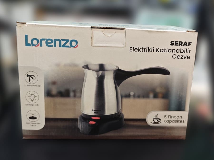 Lorenzo Seraf Elektrikli Katlanabilir Cezve