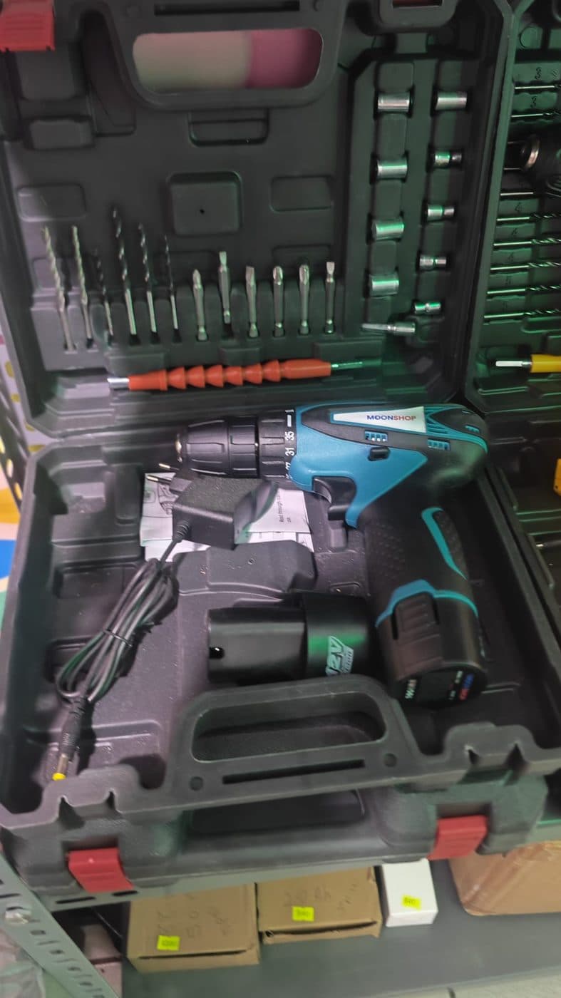 MOONSHOP 12V Şarjlı Darbeli Matkap Seti — ürün görünümü