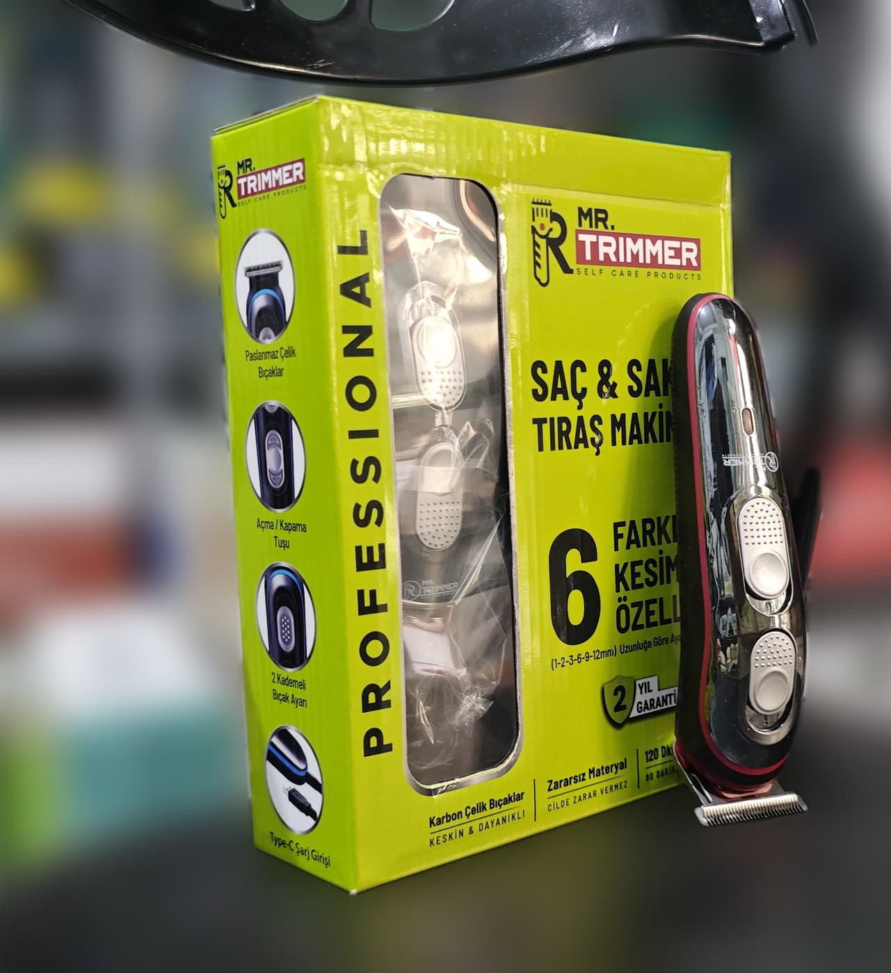 Mr. Trimmer Professional Saç & Sakal Traş Makinesi — dördüncü açı