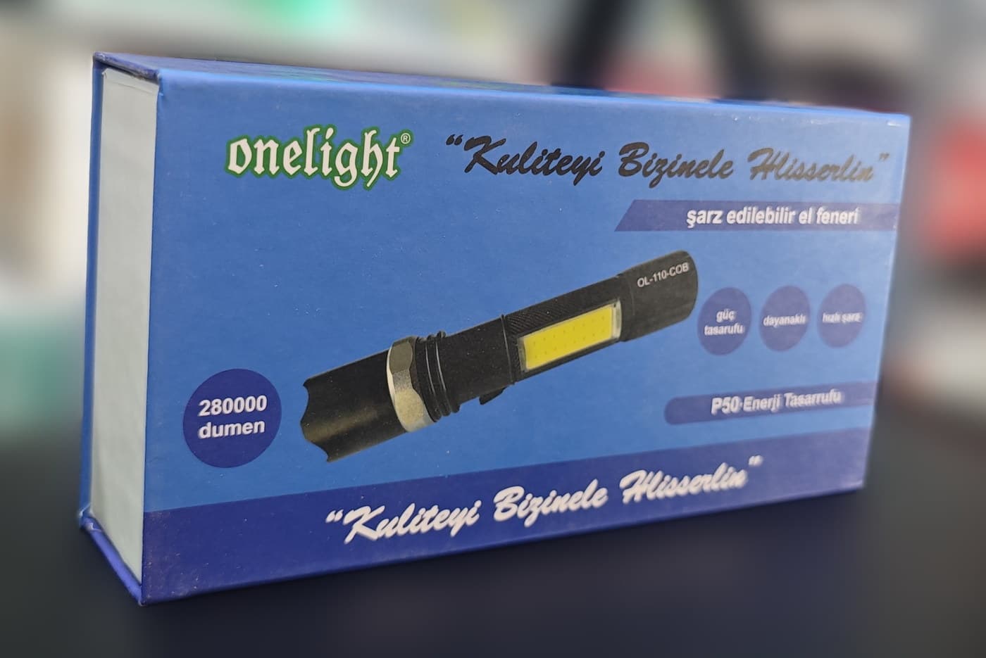 Onelight Polis Feneri (2 Pilli) — üçüncü açı