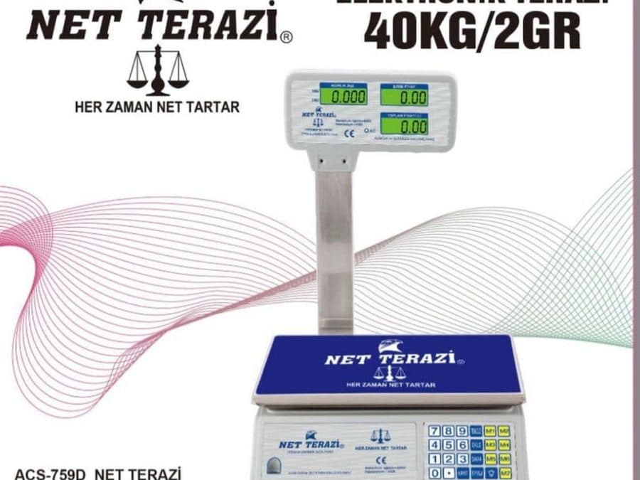 NET Terazi ACS-759D Direkli Manav Terazisi