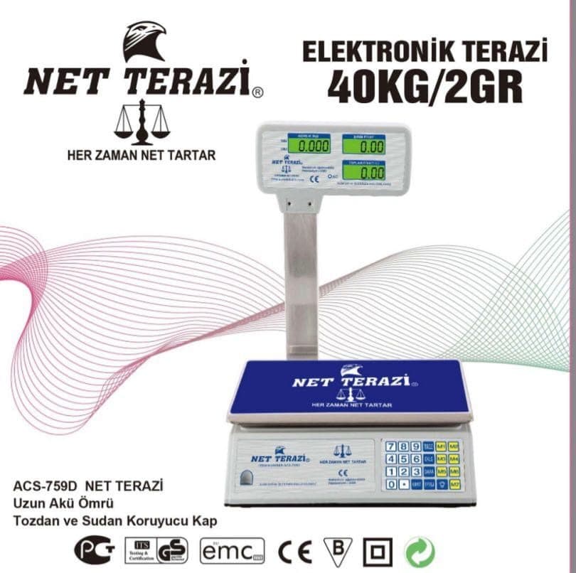 NET Terazi ACS-759D Direkli Manav Terazisi — ürün görünümü