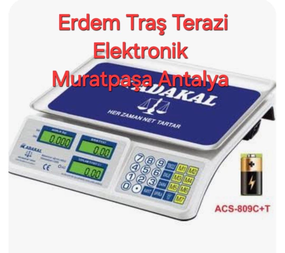 ADAKAL ACS-809C+T Akülü Elektronik Terazi — ürün görünümü