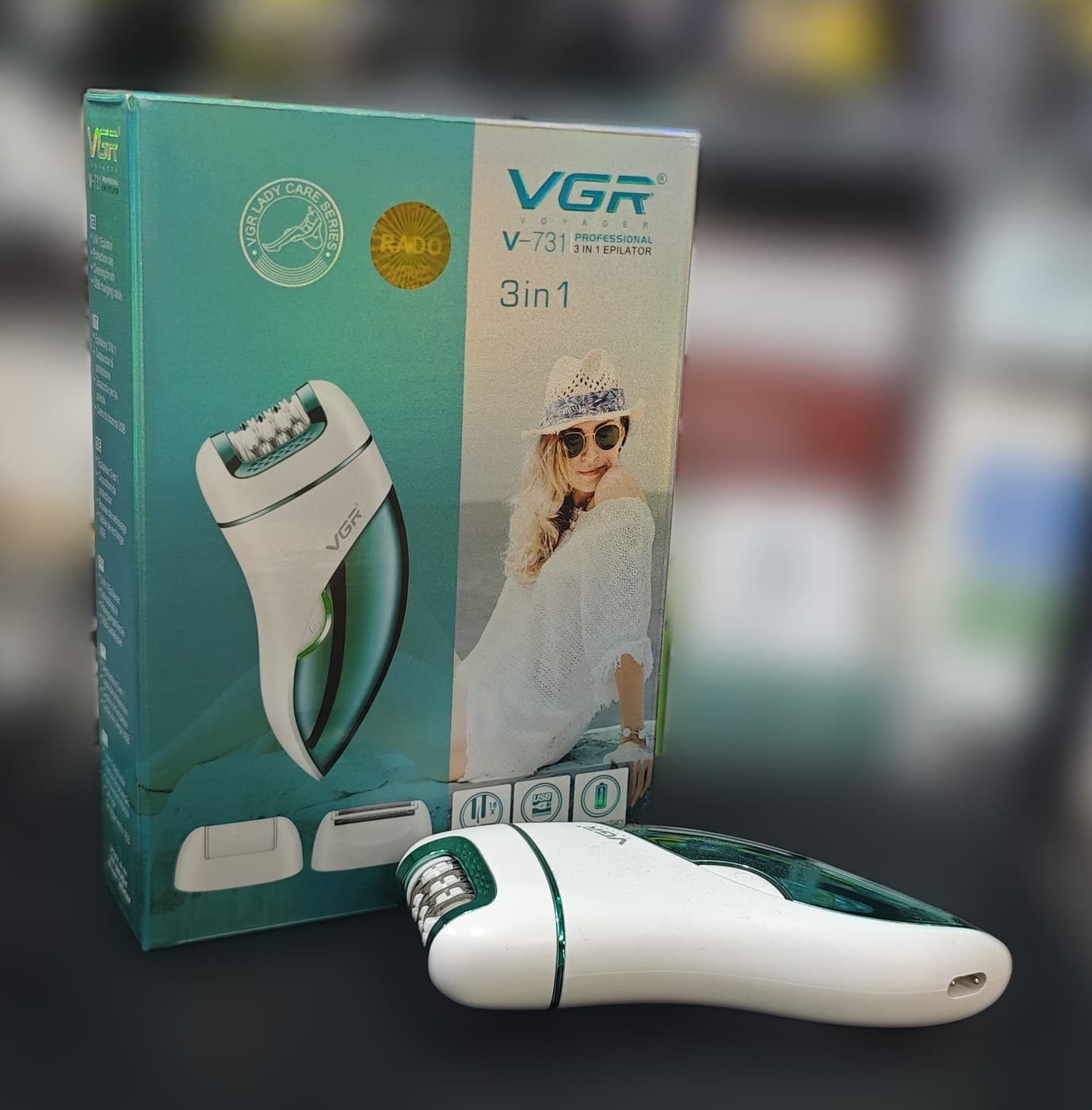 VGR V-731 3'ü 1 Arada Epilatör — dördüncü açı