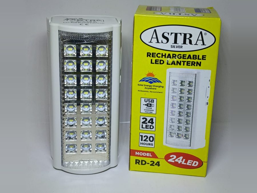 Şarjlı Kamp Lambası Antalya, 24 LED 120 Saat — ASTRA Silver — küçük görsel 2