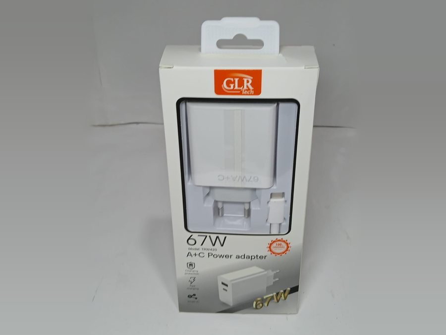 Hızlı Şarj Adaptörü Antalya, 67W USB-A + Type-C — GLR Tech — küçük görsel 2