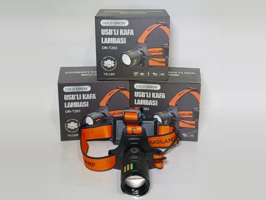 USB'li Kafa Lambası Antalya — Gold Orion