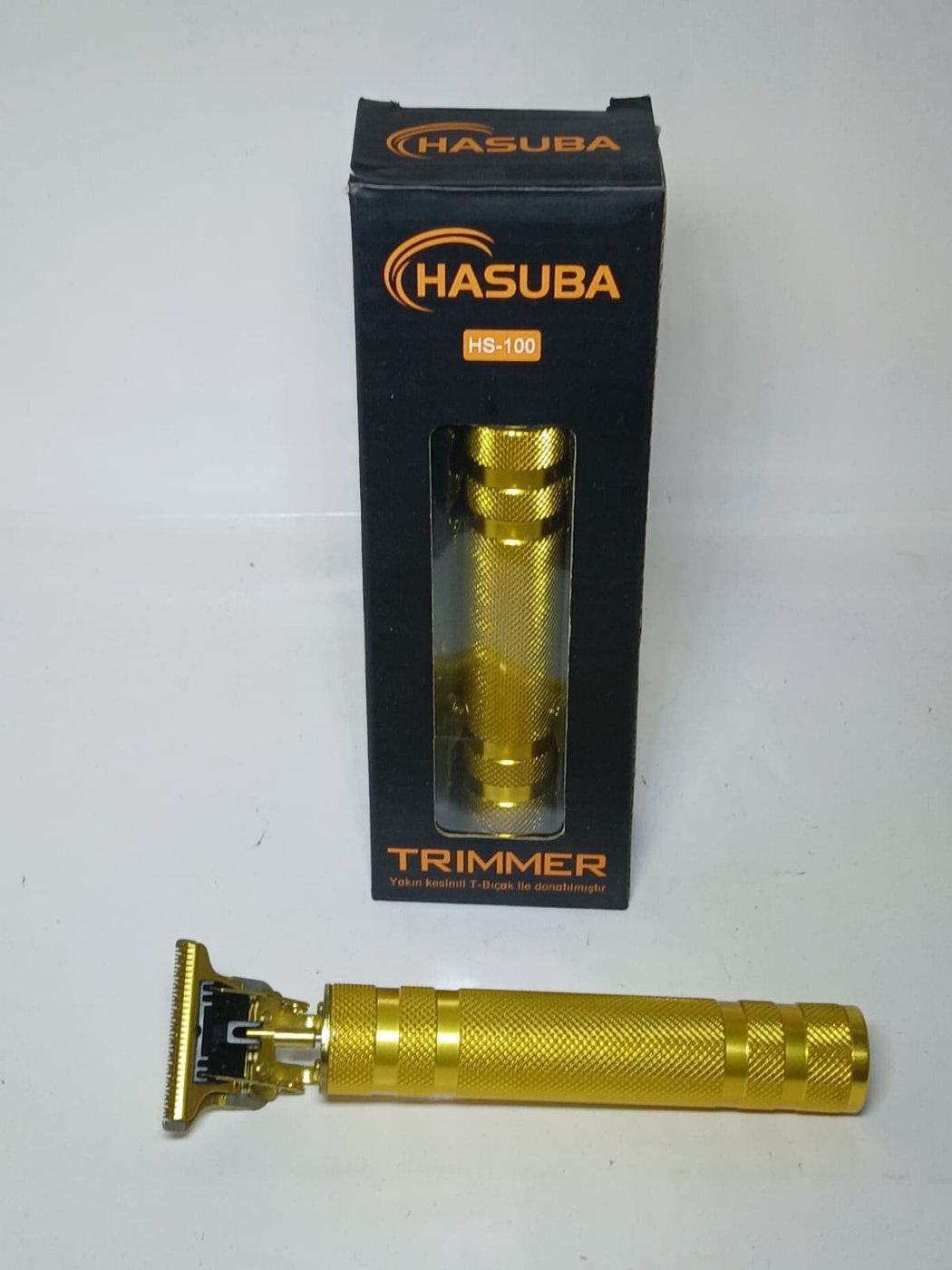 Tıraş Makinesi Antalya, T-Bıçaklı Altın Metal Gövde — HASUBA — görsel 3/3