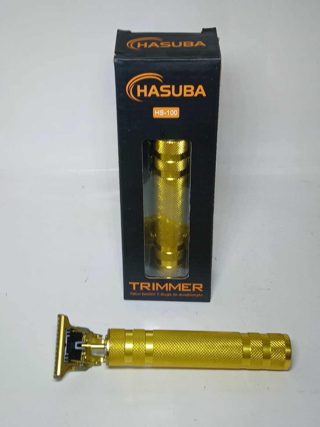 Tıraş Makinesi Antalya, T-Bıçaklı Altın Metal Gövde — HASUBA — Erdem Elektronik Antalya
