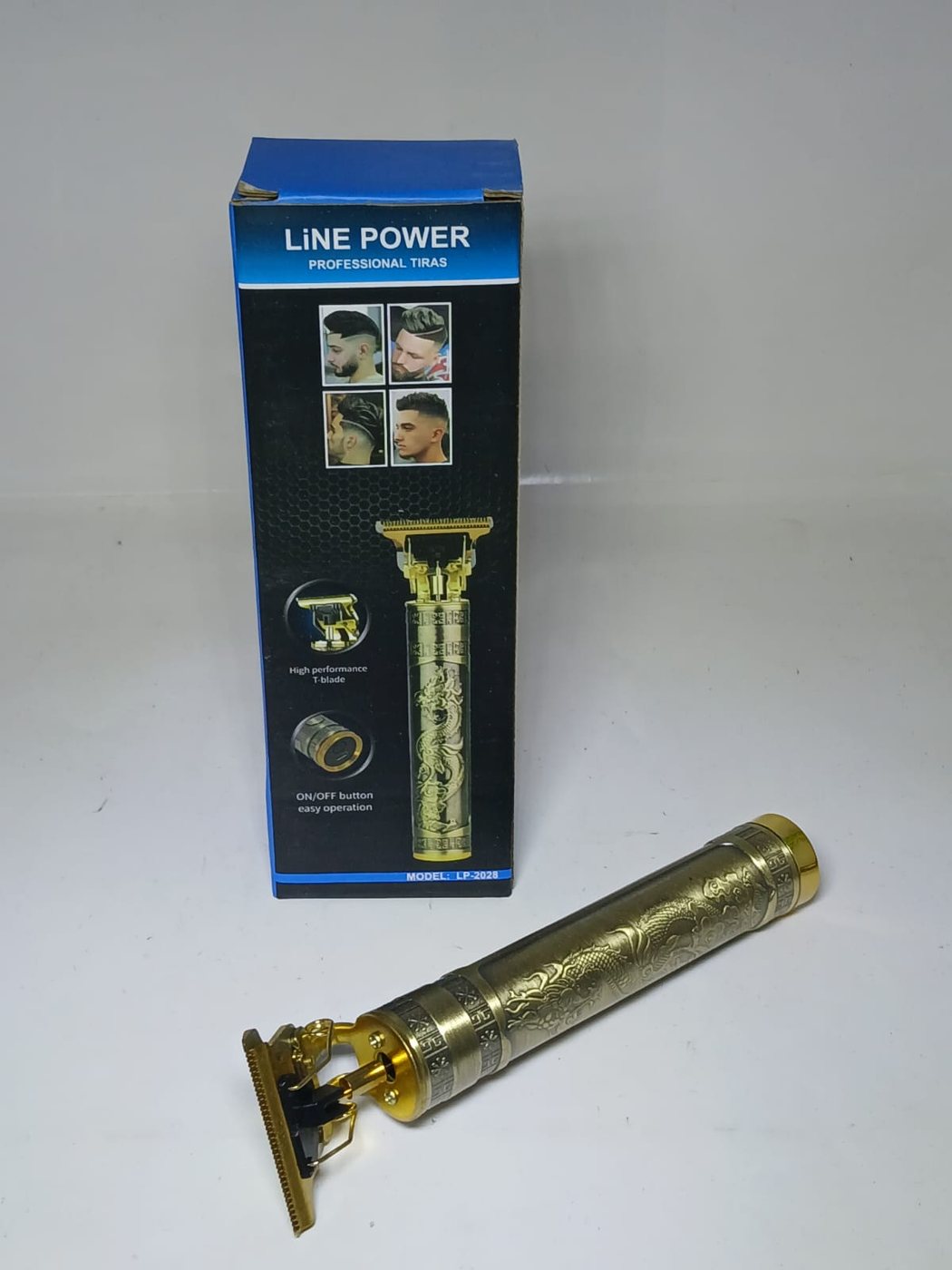 Saç Sakal Tıraş Makinesi Antalya, T-Bıçaklı İşlemeli Gövde — Line Power — görsel 3/3