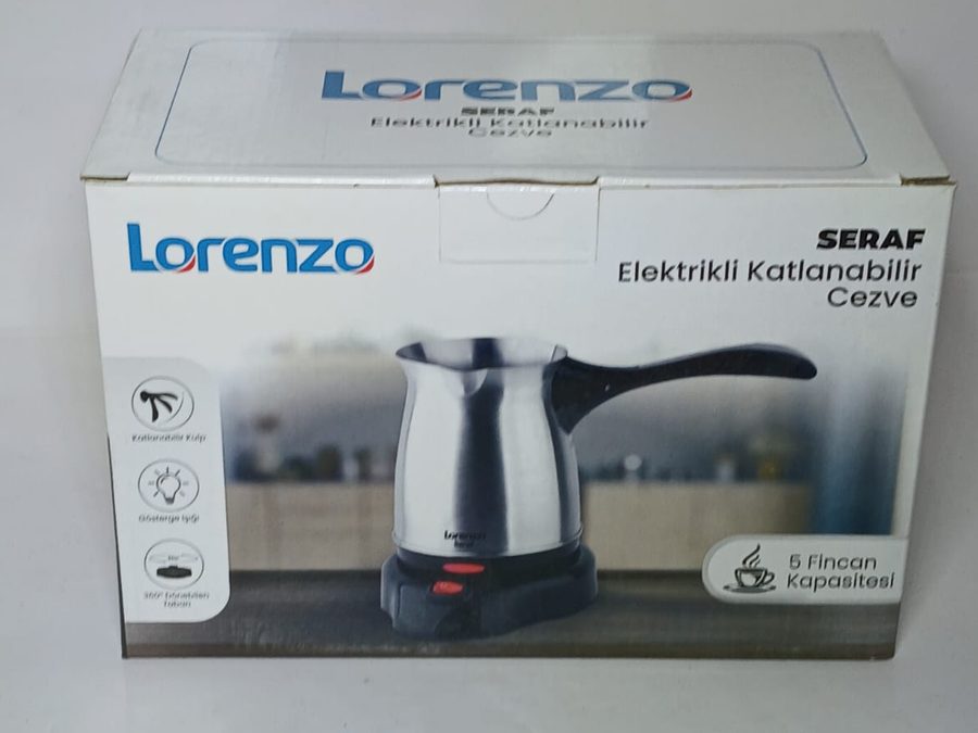 Elektrikli Cezve Antalya, Katlanabilir 5 Fincan — Lorenzo — küçük görsel 2