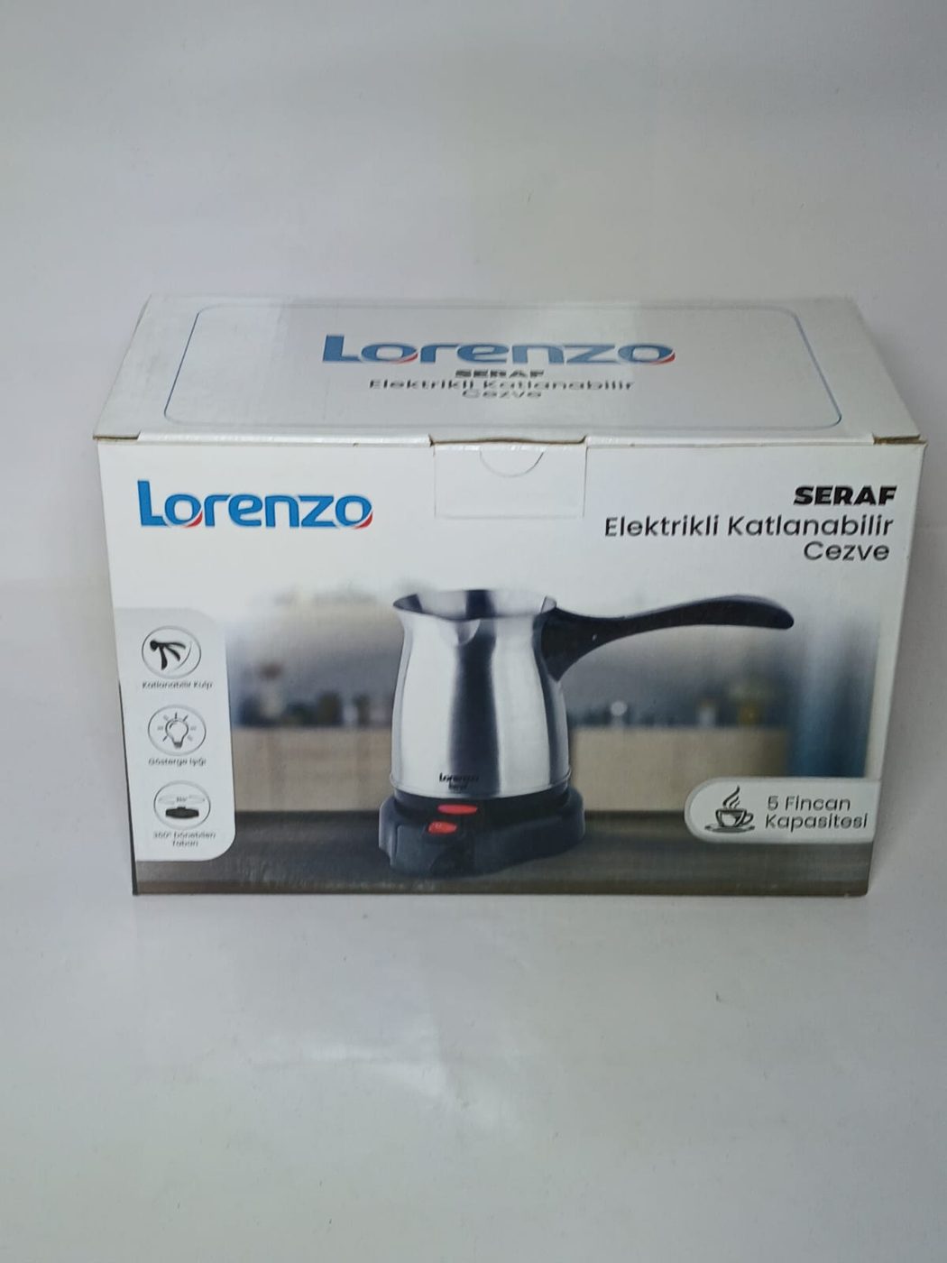 Elektrikli Cezve Antalya, Katlanabilir 5 Fincan — Lorenzo — görsel 2/2