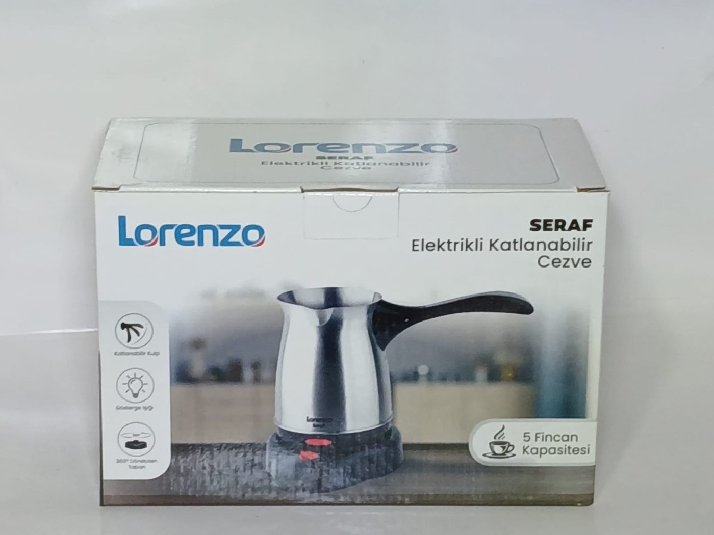Elektrikli Cezve Antalya, Katlanabilir 5 Fincan — Lorenzo — Erdem Elektronik Antalya