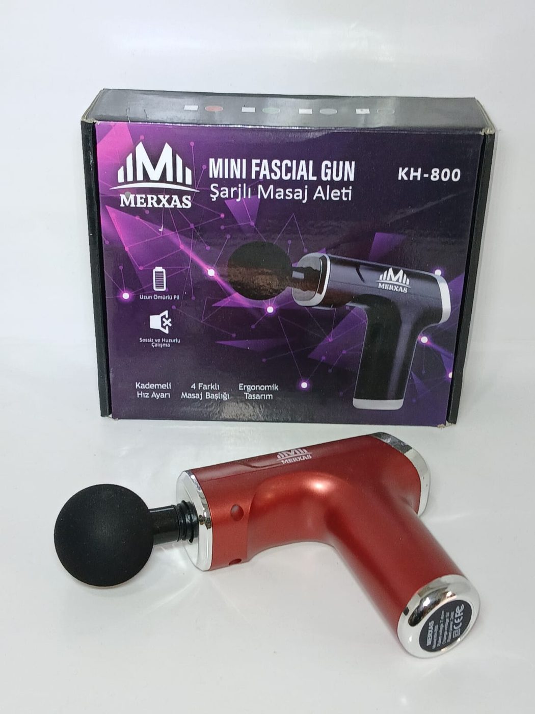 Kompakt Şarjlı Mini Fascial Gun Antalya (Masaj Tabancası) — MERXAS — Erdem Elektronik Antalya