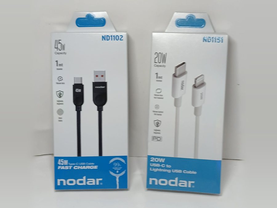 Hızlı Şarj Kablosu Antalya, 45W Type-C ve 20W Lightning — nodar