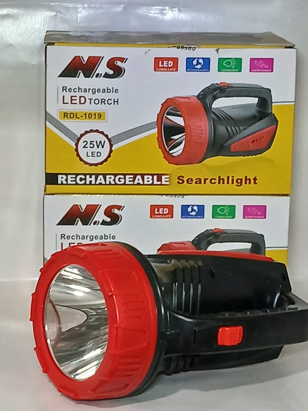 Şarjlı Uzun Menzilli Işıldak Antalya, 25W LED — NS — Erdem Elektronik Antalya