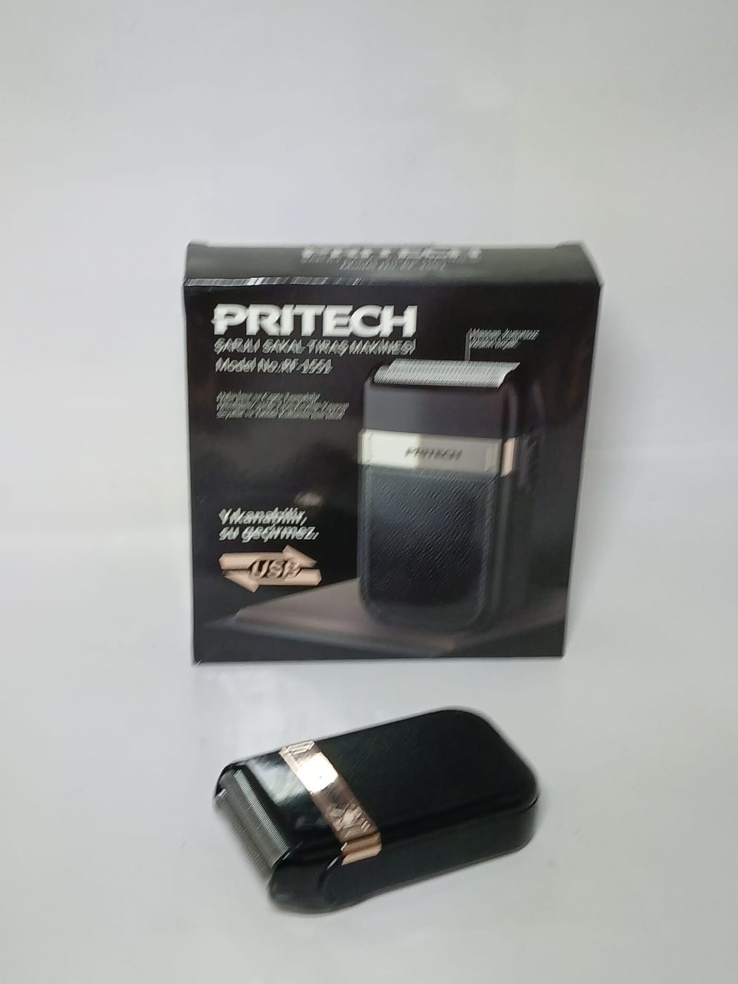Sakal Tıraş Makinesi Antalya, Yıkanabilir Şarjlı — PRITECH — görsel 2/4
