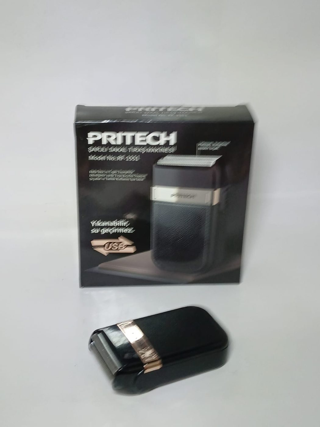 Sakal Tıraş Makinesi Antalya, Yıkanabilir Şarjlı — PRITECH — Erdem Elektronik Antalya