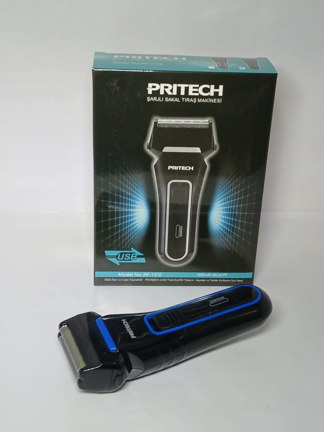 Sakal Tıraş Makinesi Antalya, USB Şarjlı — PRITECH — Erdem Elektronik Antalya