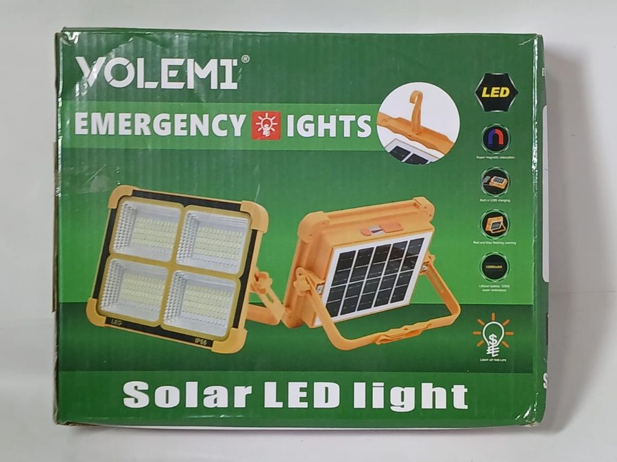 Solar Panelli Şarjlı Acil Aydınlatma Projektörü — küçük görsel 3