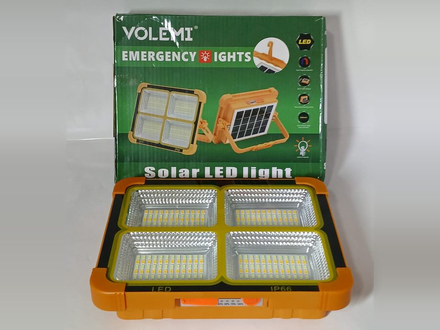 Solar Panelli Şarjlı Acil Aydınlatma Projektörü