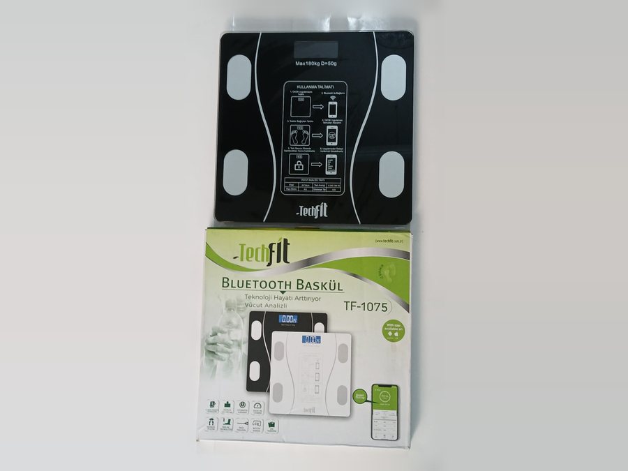 Akıllı Tartı Antalya, Bluetooth Vücut Analizli — TechFit — küçük görsel 3