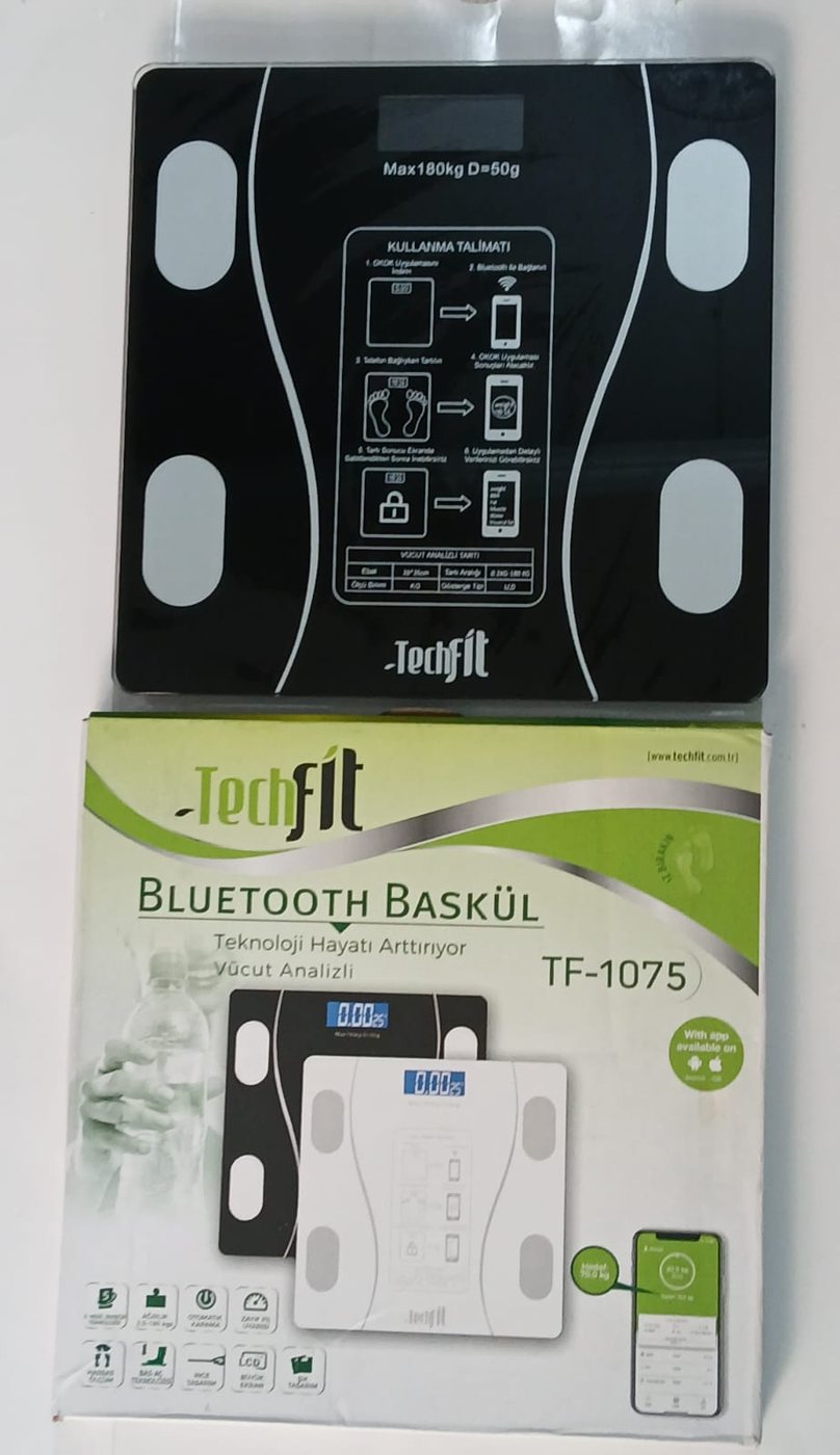 Akıllı Tartı Antalya, Bluetooth Vücut Analizli — TechFit — görsel 4/5