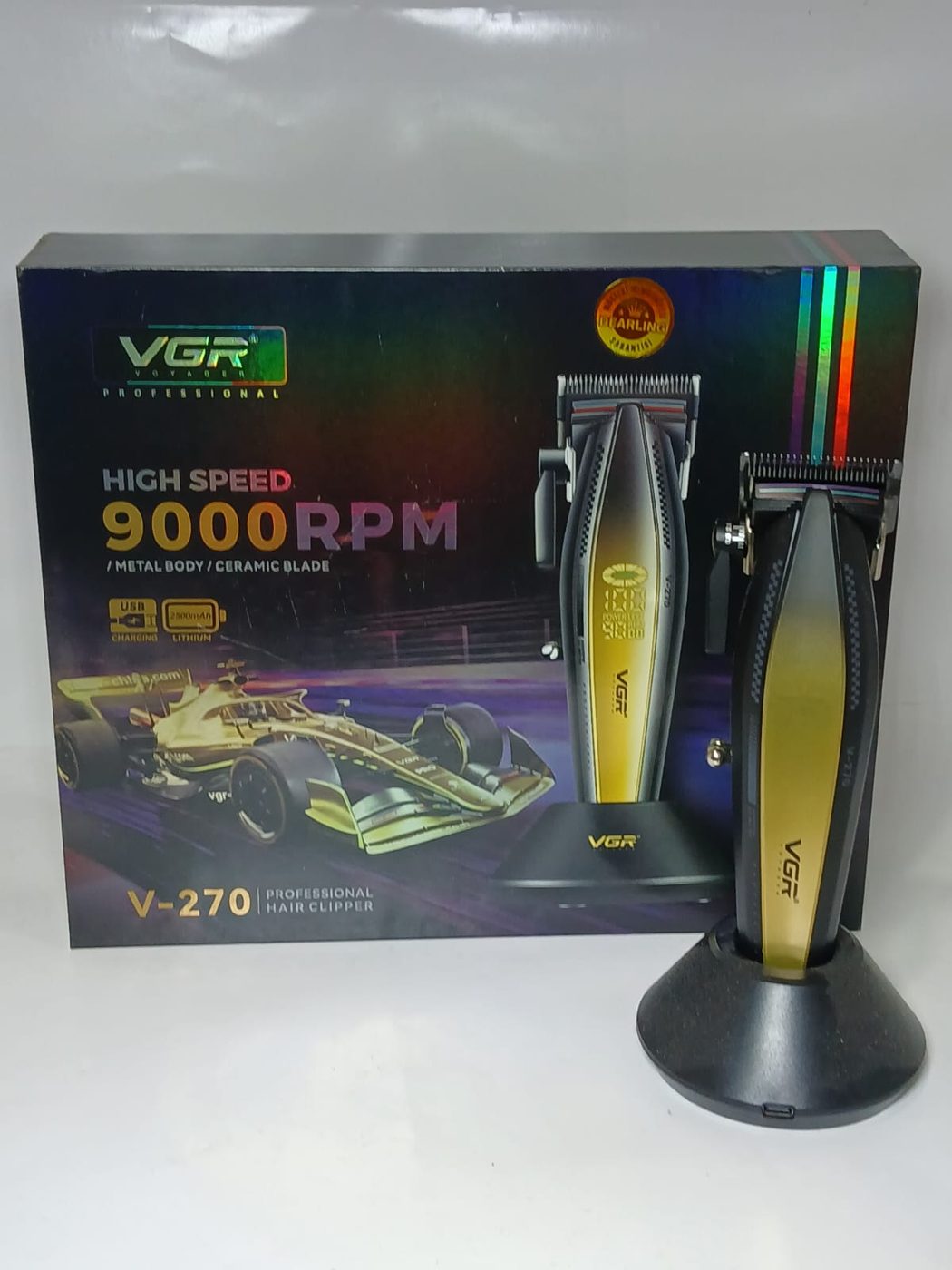 Saç Sakal Tıraş Makinesi Antalya, 9000 RPM Metal Gövde — VGR — Erdem Elektronik Antalya