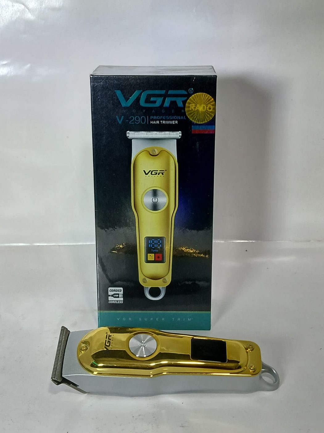 Saç Sakal Tıraş Makinesi Antalya, Altın Gövdeli — VGR — görsel 2/2
